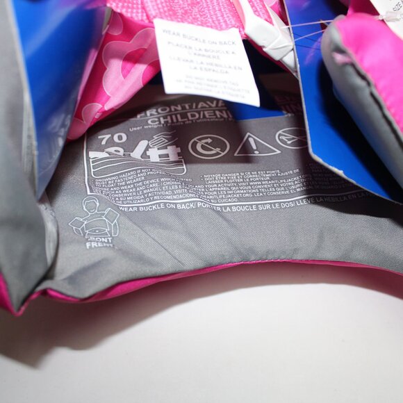 NWT Barbie Swim Trainer Life Jacket For Children 33-55 lbs - Picture 10 of 11